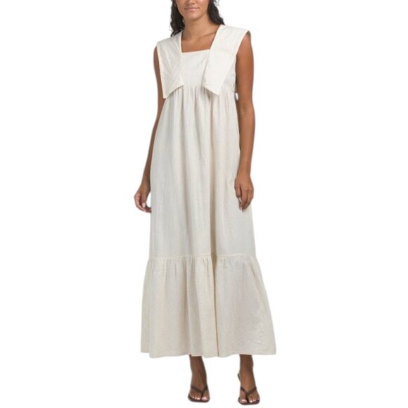 LUNA SKIES Collared Cotton Dress - Picture 1 of 2